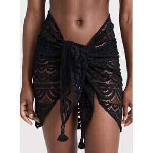 PQ Swim Lace Sarong Women's Cover Up Black NWT